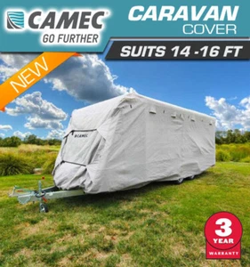 Camec Heavy Duty 14-16ft Caravan Campervan Cover UV Waterproof 4.3 - 4.8m - Picture 1 of 1