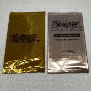 Yugioh the Movie + Dark Side of Dimensions Obelisk Sealed Promo 2 Pack Set - Picture 1 of 1