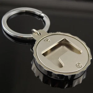 Creative Beer Bottle Cap-Shaped Advertising Bottle Opener Keychain Gift - Picture 1 of 4