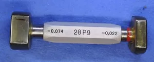 28 mm P9 -0,074 -0,022 * Smooth Plug Gage * Go No-Go * JSATool - Swiss - Picture 1 of 3