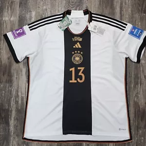 Maglia calcio casalinga 2022 Adidas Germania Thomas Müller uomo XXL Coppa del Mondo Bayern - Foto 1 di 8