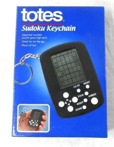 NOS 2007 Totes Sudoku Pocket Electronic Game Keychain Hand Held Works Perfectly! - Picture 1 of 6