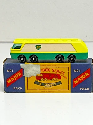 Matchbox Major Pack No. 1  BP Fuel Tanker Truck with Original Box - Image 1 of 4