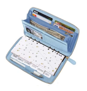 Cash Envelope Wallet Azure All in One Budget System with 12x Tabbed Cash Enve... - Picture 1 of 7