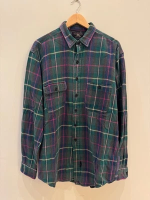 CAMISA DOBLE RL RALPH LAUREN RRL A CUADROS TRABAJO BOTÓN TALLA GRANDE Foto 1 de 4