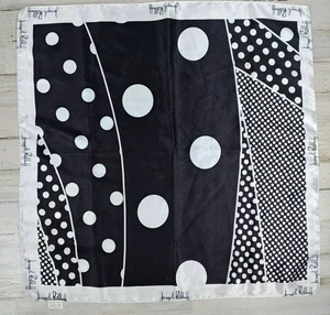 Joseph Ribkoff Damen Quadrat 20"x20" Seide wie Schal Schwarz und Weiß - Bild 1 von 4