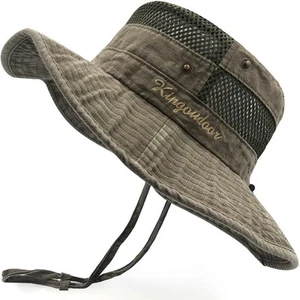 Fishing Hat Sun Protection Boonie Bucket Hat for Men Women Breathable Wide Br... - Picture 1 of 6