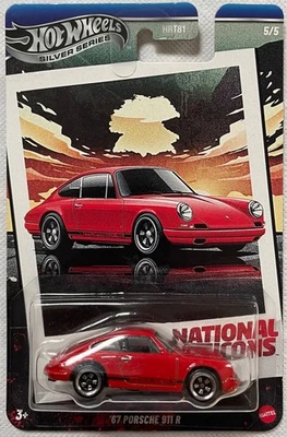 2025 Hot Wheels Silver Series National Icons '67 Porsche 911 R #5/5 Red - Image 1 of 4