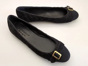 Ballerine trapuntate nere Burberry Avonwick taglia 42 (US 12) (KS7) - Foto 1 di 15