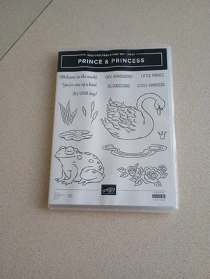 Stampin' up! Принц и принцесса фотополимерный набор марок новый - Изображение 1 из 3