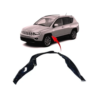 Forro de guardabarros del lado izquierdo del conductor para Jeep Compass CH1248160 2011-2016 delantero Foto 1 de 4