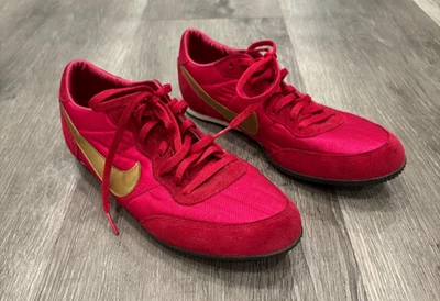 Nike Cortez Sneaker Pink Red Gold Year Retro Road Runner Womens 7.5 - Image 1 of 4