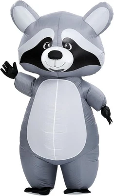 Inflatable Raccoon Costume for Adult Halloween Full Body Blow up Raccoon Cost... - Image 1 of 4