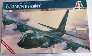 Italeri 1:72 C - 130 E/H HERCULES, alles versiegelt in Originaltüten, Karton beschädigt. - Bild 1 von 3