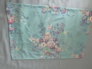 VTG 90's Ralph Lauren POMPANO Blue Chintz Floral Standard One Pillow Case - Picture 1 of 8