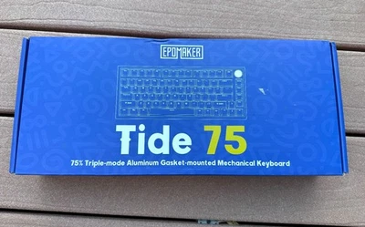 EPOMAKER Tide75 QMK/VIA Wireless 75% Aluminum Mechanical Keyboard Blue, Lemon Sw - Image 1 of 4