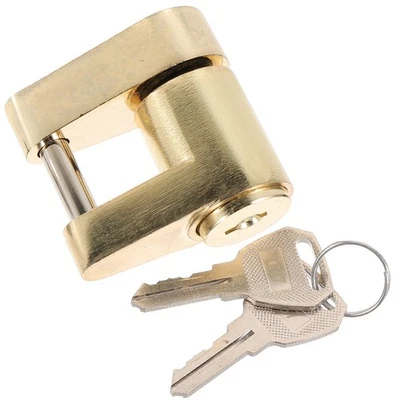  Coupleur de remorque Cadenas Solide Serrures en laiton solide pour la - Imagen 1 de 4