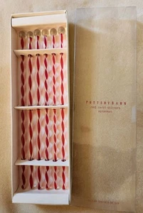 Pottery Barn Red Swirl Stirrers Set Of 6 In Box - Picture 1 of 4