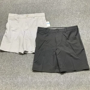 Ben Hogan Golf Shorts 2-Pack Gingham Print Caviar/Tradewinds Boys Size 20 - Picture 1 of 8