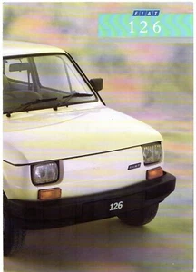 Fiat 126 652cc Mid-Late 1987 UK Market Foldout Sales Brochure - Picture 1 of 2