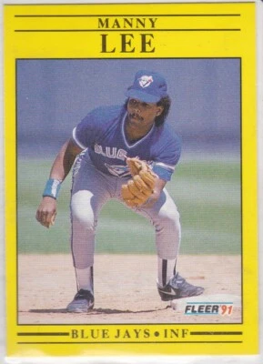 M) 1991 Fleer Baseball Trading Card - Manny Lee #179 - Image 1 of 2