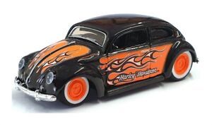 Maisto HD Custom 1/64 Scale 11380 - Volkswagen Beetle - Black/Orange