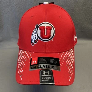 University of Utah Utes Under Armour Red Classic Fit Cap Hat Adjustable - Picture 1 of 7