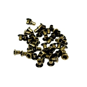 2 mm x 4 mm rivetti cavi bifacciali rame strumento tono bronzo 200 pz - Foto 1 di 2
