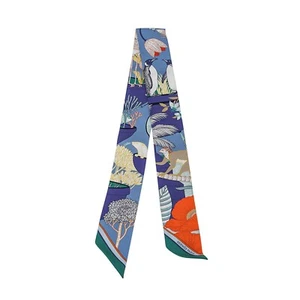 Jean Hermes Twilly Precious Paradise azul naranja verde - Imagen 1 de 12