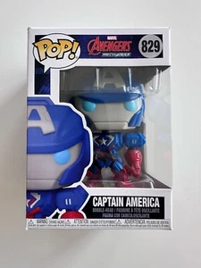 Funko Pop! Figura Cabeza Bobble Marvel Capitán América #829 Avengers Mech Strike - Imagen 1 de 11