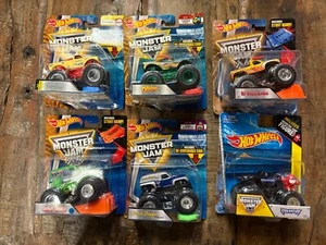 Monster Jam 1:64 Scale Lot Of 6 Monster Trucks NEW DAMAGED PACKAGING - Picture 1 of 3