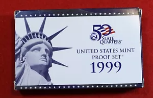 1999 USA Proof Set 9 Münzen Echtheitszertifikat S1 - Bild 1 von 4