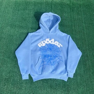 Spider Hoodie Web (Sky Blue) Small - Picture 1 of 3