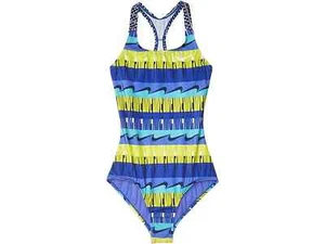 Nike Kids Blue Clash Racerback One-Piece Swimsuit Size XL L95326 - Picture 1 of 3