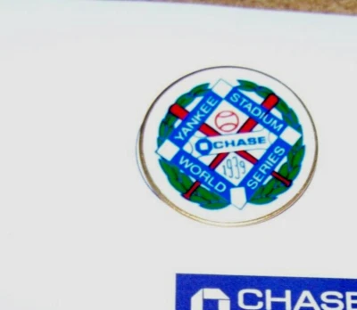 New York Yankees pin 1939 World Series Chase SGA w/ backing card WS NY c42604 - Image 1 of 4