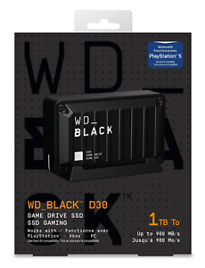 WD Black D30 1TB Game Drive External/Portable SSD for PS4/PS5, Xbox X|S, Windows