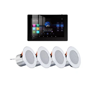 Bluetooth Wall Amplifier Ceiling Speaker 25W Stereo Home Theater Sound System - Picture 1 of 18