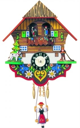 ENGS 0193SQT Engstler Battery-operated Clock - Mini Size with Music-Chimes Cover