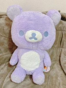 Rilakkuma  Plush Toy fluffy pastel purple stuffed XL premium San-X rare 19.68in - Picture 1 of 6