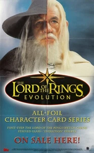 LORD OF THE RINGS EVOLUTION 2006 TOPPS PROMOZIONALE BOX TOPPER POSTER - Foto 1 di 1