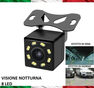 TELECAMERA POSTERIORE AUTO RETROMARCIA PARCHEGGIO CHEVROLET KALOS MATIZ LED - Picture 1 of 8