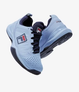 Fila Men’s Speedserve Energized Tennis Shoes Light Blue/Navy 8 - Picture 1 of 6