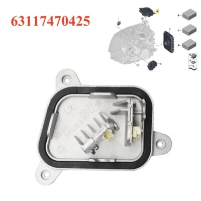 Módulo de funcionamiento diurno LED izquierdo ojos de ángel DRL para BMW 3' F34 330I 340I GT LCI Foto 1 de 4