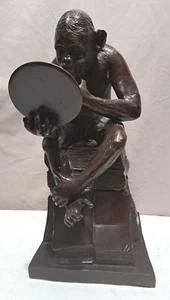 Maitland Smith Bronze Chimpanzee/monkey - Picture 1 of 10