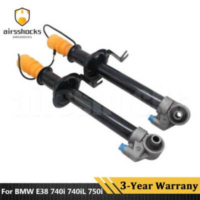 Pair Rear Shock Absorber Struts EDC Fit BMW E38 740i 740iL 750i 750iL 1995-2001 - Image 1 of 4