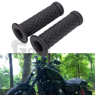 For Ducati Honda Suzuki Yamaha Motorcycle 7/8" Rubber Gel Hand Grips Handle Bar - Image 1 of 4