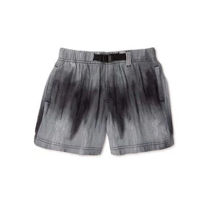 Wonder Nation Boys Black Grey Buckle-Up Shorts - Picture 1 of 3