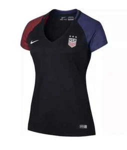 USA Soccer USWNT 2016 Nike Away Replica Black Jersey Women's XL NWT - Picture 1 of 17