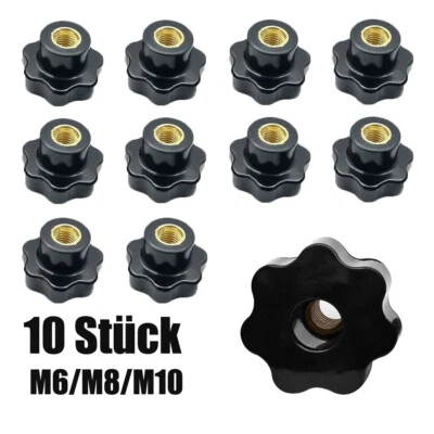 10 Stück Sterngriff Sternmutter Klemmmutter Sternschraube Flügelmutter M6 M8 M10 - Bild 1 von 4