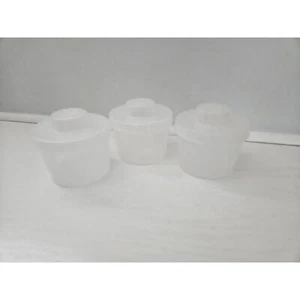 Vintage Lego Store Short Pick-a-Brick Cup Storage Container w Lid Set Of 3, Used - Picture 1 of 6